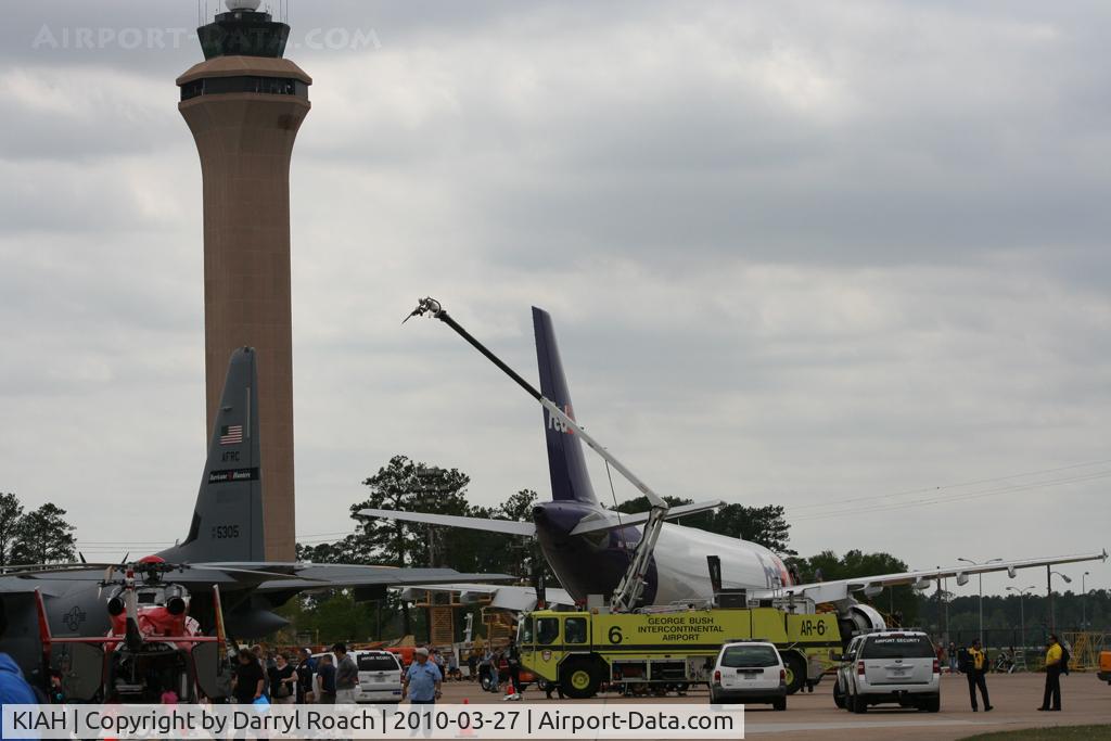George Bush Intercontinental/houston Airport (IAH) - The tower overlooks the festivities on the ground.