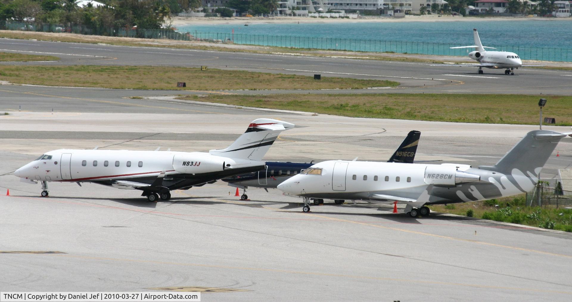 Princess Juliana International Airport, Philipsburg, Sint Maarten Netherlands Antilles (TNCM) - A look at the Bravo ramp at TNCM