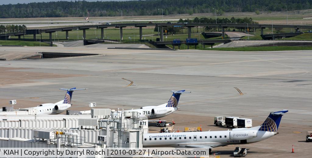 George Bush Intercontinental/houston Airport (IAH) - Terminal B south side, looking towards the highway.