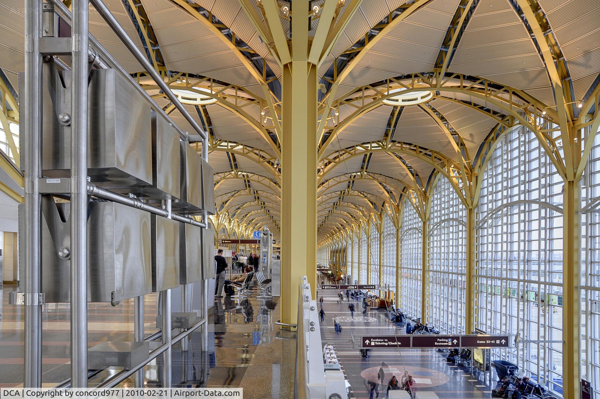 Ronald Reagan Washington National Airport (DCA) - New Terminal Building at KDCA on 2/21/2010