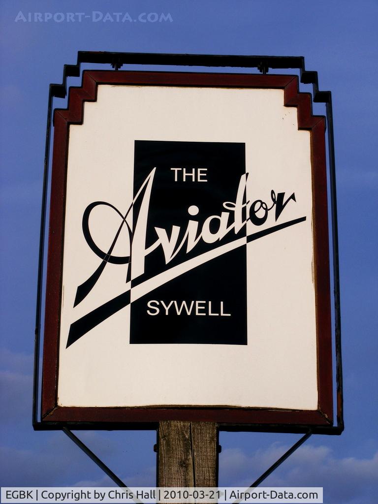 Sywell Aerodrome Airport, Northampton, England United Kingdom (EGBK) - outside of the Bar and Restaurant at Sywell