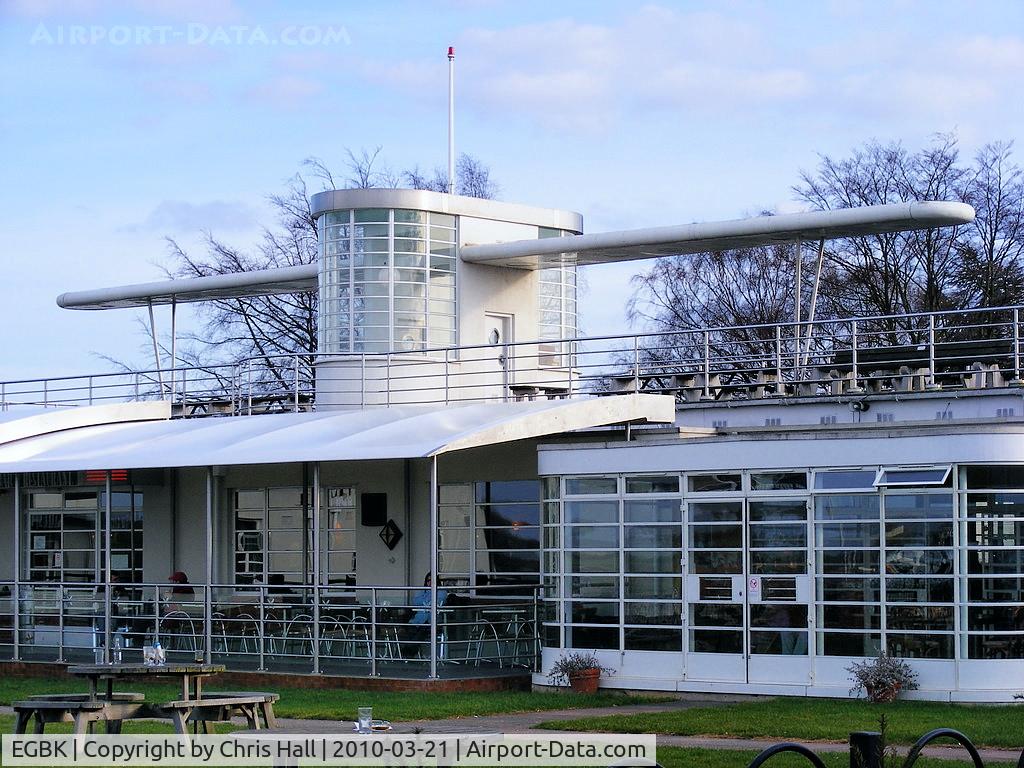 Sywell Aerodrome Airport, Northampton, England United Kingdom (EGBK) - The 1930s Art Deco Bar and Restaurant which was formerly the Clubhouse and Officer's Mess