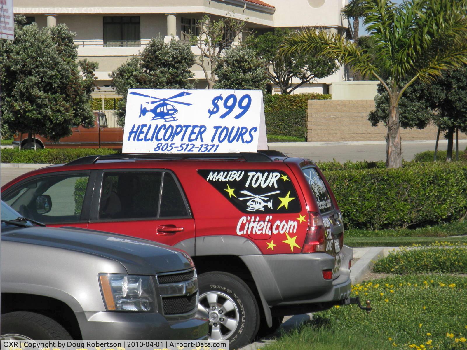 Oxnard Airport (OXR) - Helicopter Tours-www.CiHeli.com Offshore Islands, Coastal and Custom Tours, Great Web Site of Company Offering Tours and Flight Training at OXR