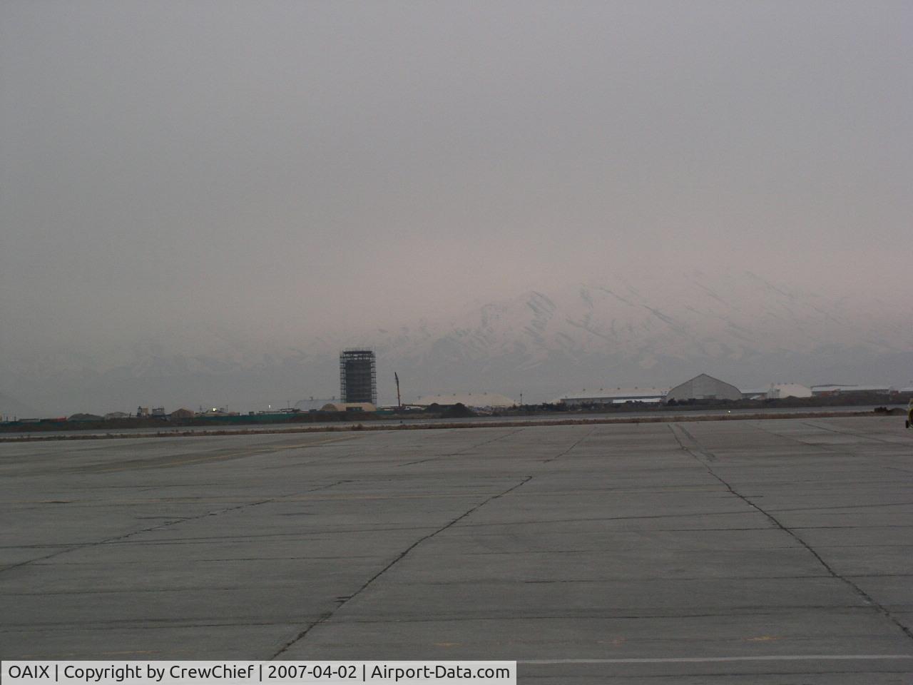 Bagram Air Base Airport, Bagram near Charikar Afghanistan (OAIX) - The new tower being built