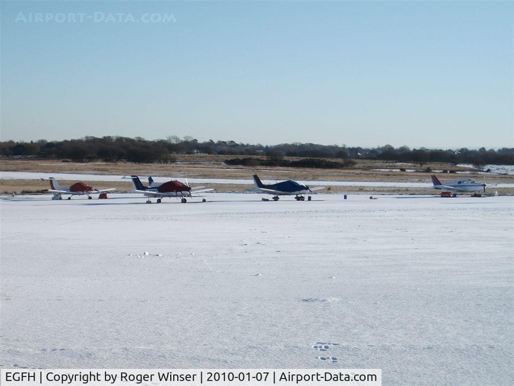 Swansea Airport, Swansea, Wales United Kingdom (EGFH) - Airport closed ..... except for helicopters!