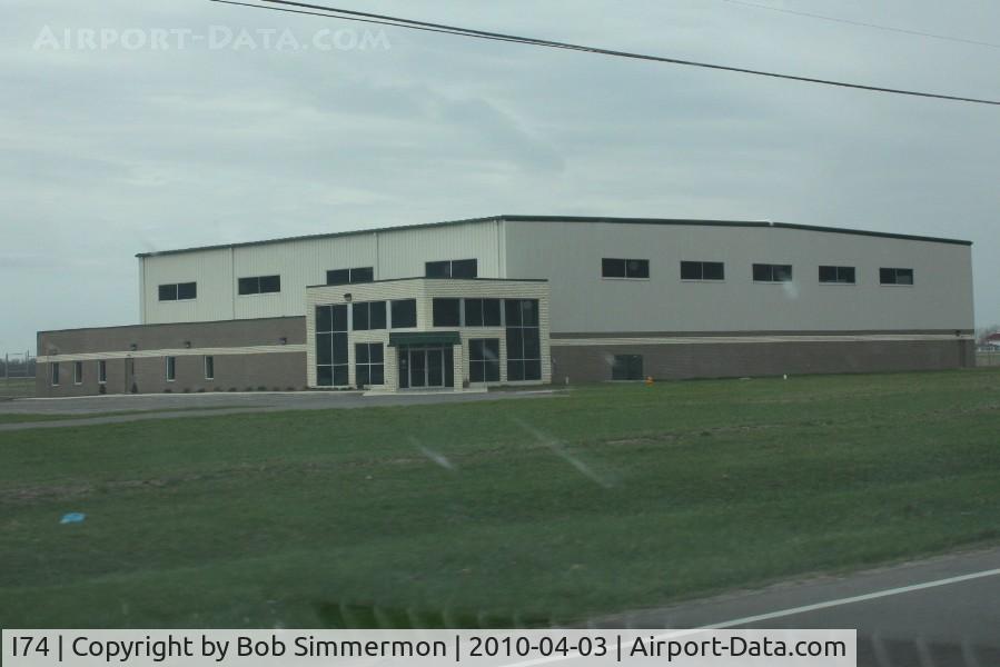 Grimes Field Airport (I74) - The new Champaign Aviation Museum as seen from US 68 in Urbana, Ohio.