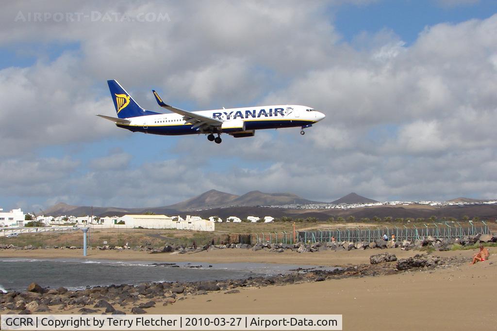 Arrecife Airport (Lanzarote Airport), Arrecife Spain (GCRR) - Nice approach over beach before arrival on 03 Runway at Arrecife