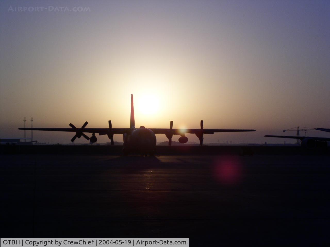 Al Udeid Air Base Airport, Doha Qatar (OTBH) - Al Udeid early morning on the flightline