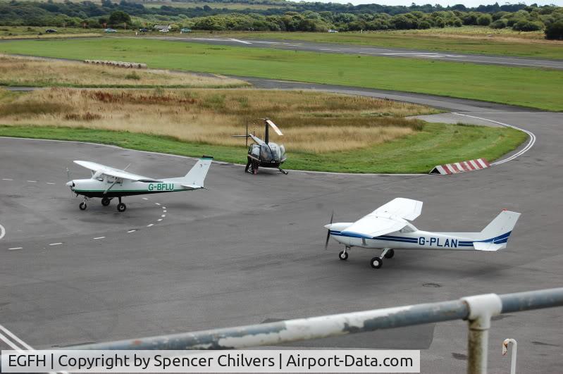 Swansea Airport, Swansea, Wales United Kingdom (EGFH) - Busy Fuel Area