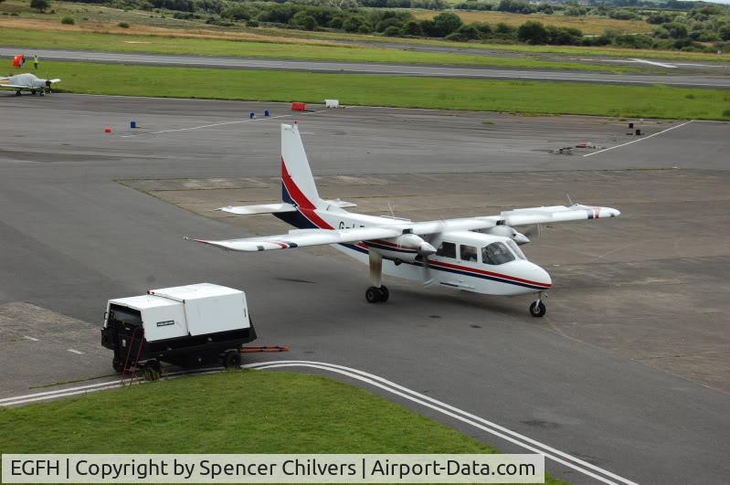 Swansea Airport, Swansea, Wales United Kingdom (EGFH) - Busy Fuel Area