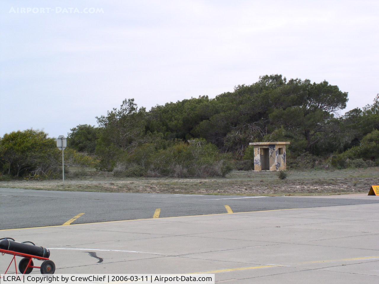 RAF Akrotiri Airport, Akrotiri Cyprus (LCRA) - Old security building off ramp