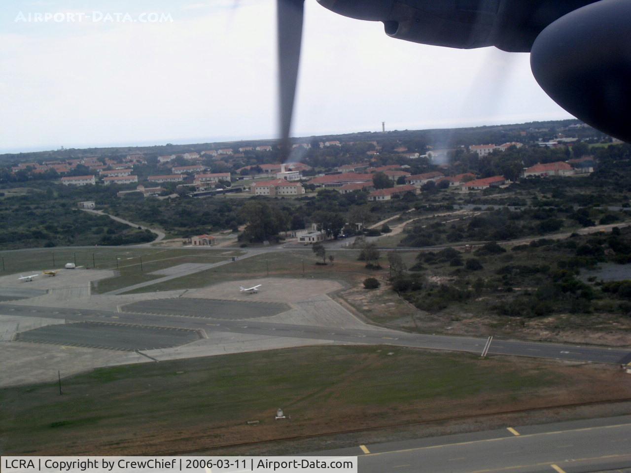 RAF Akrotiri Airport, Akrotiri Cyprus (LCRA) - Taxiways from air