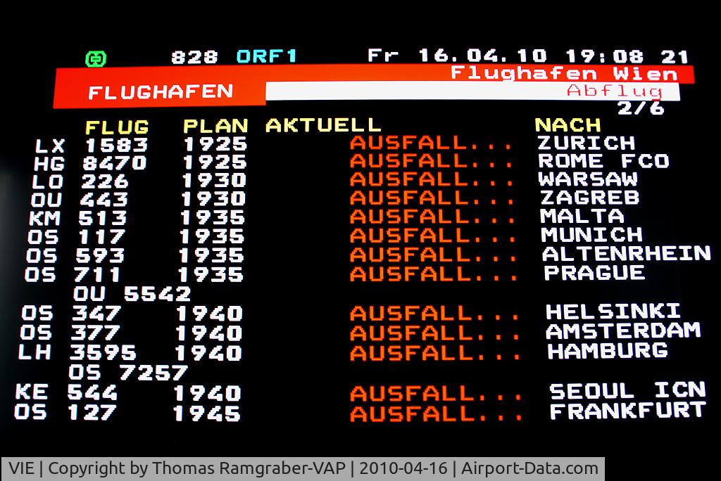 Vienna International Airport, Vienna Austria (VIE) - airport closed