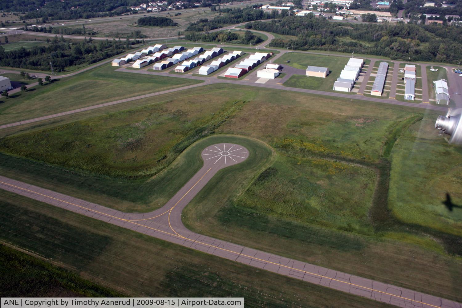 Anoka County-blaine Arpt(janes Field) Airport (ANE) - Compass rose