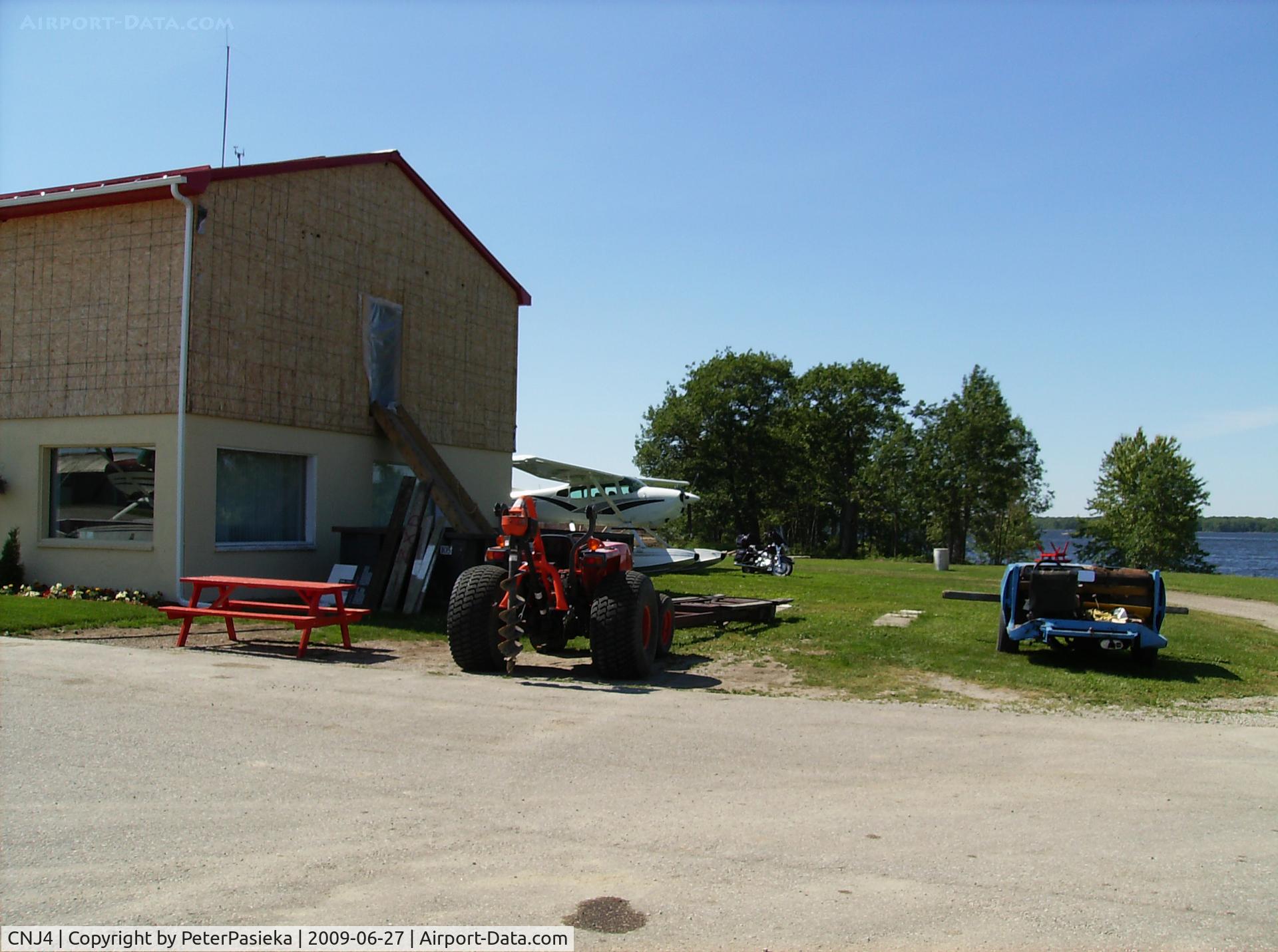 CNJ4 Airport - Orillia Airport main building under renovations.
