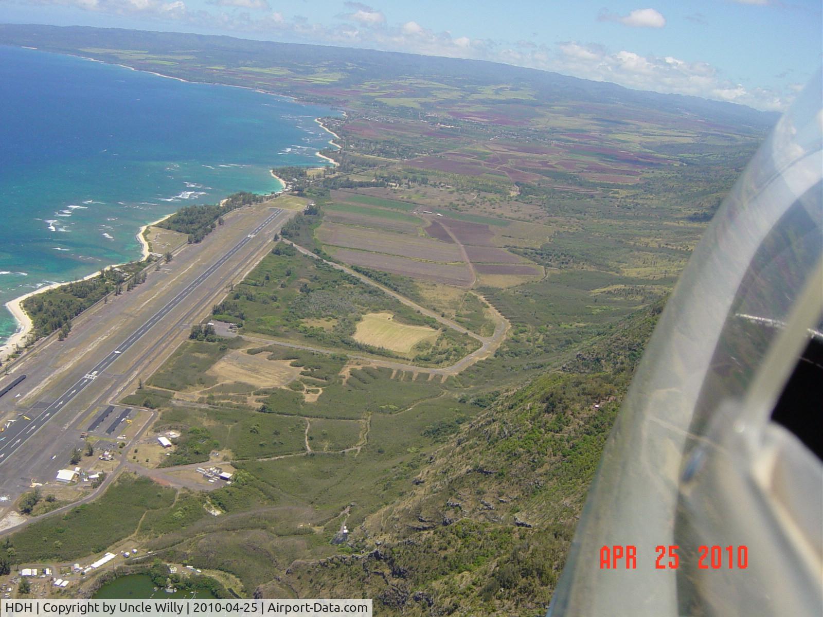 Dillingham Airfield Airport (HDH) - View of HDH RWY 08 - gliders in foreground, skydivers at far end.