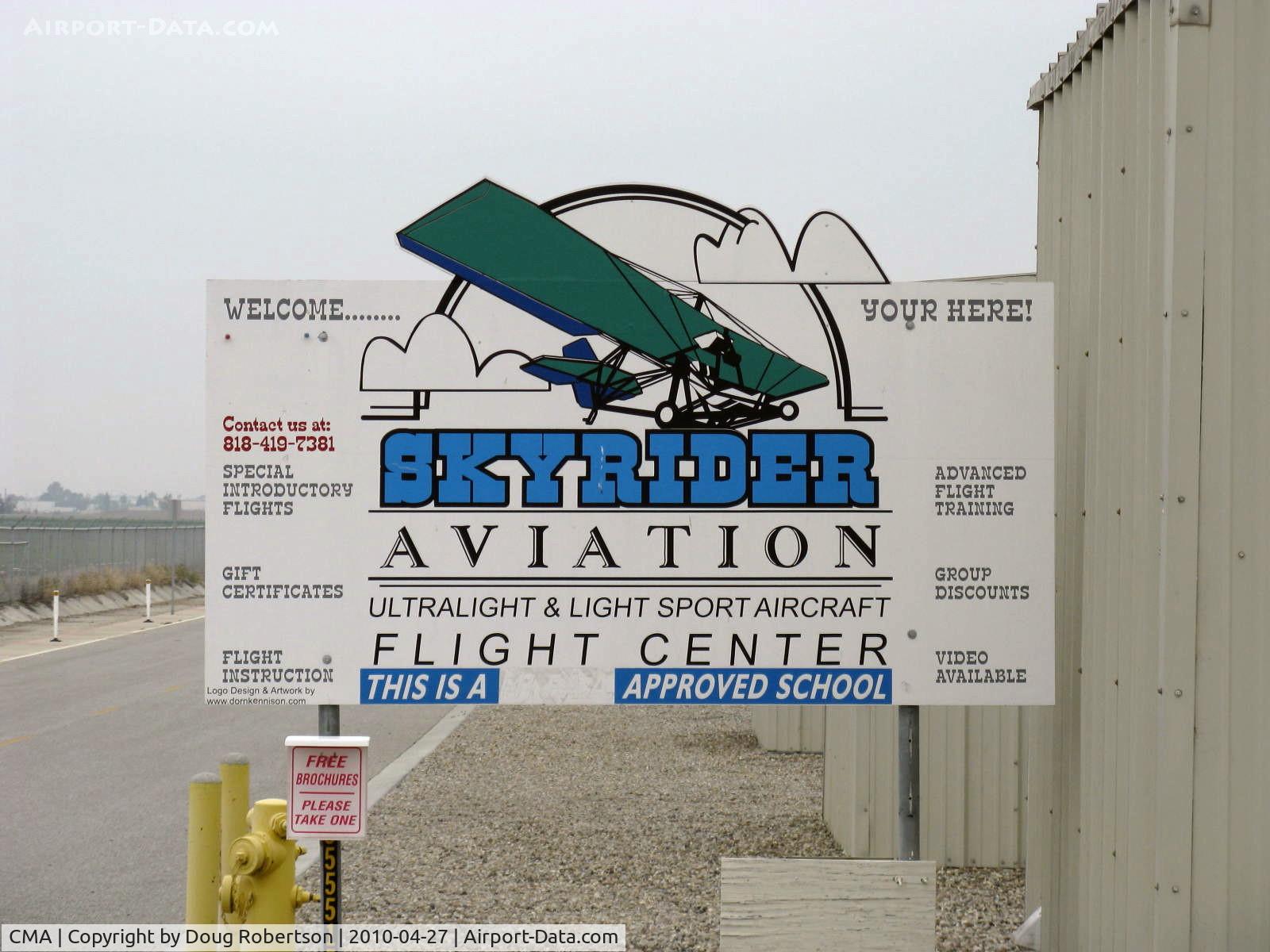 Camarillo Airport (CMA) - SKYRIDER AVIATION-Ultralight Flight Instruction-Rides