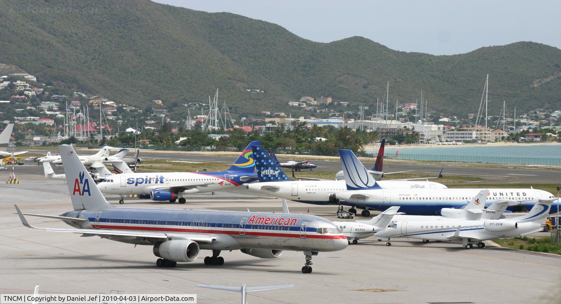 Princess Juliana International Airport, Philipsburg, Sint Maarten Netherlands Antilles (TNCM) - Just a next buzy day at TNCM