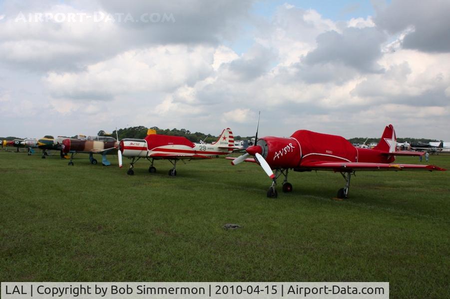 Lakeland Linder Regional Airport (LAL) - Row of Yak's and Nanchang's at Sun N Fun 2010.