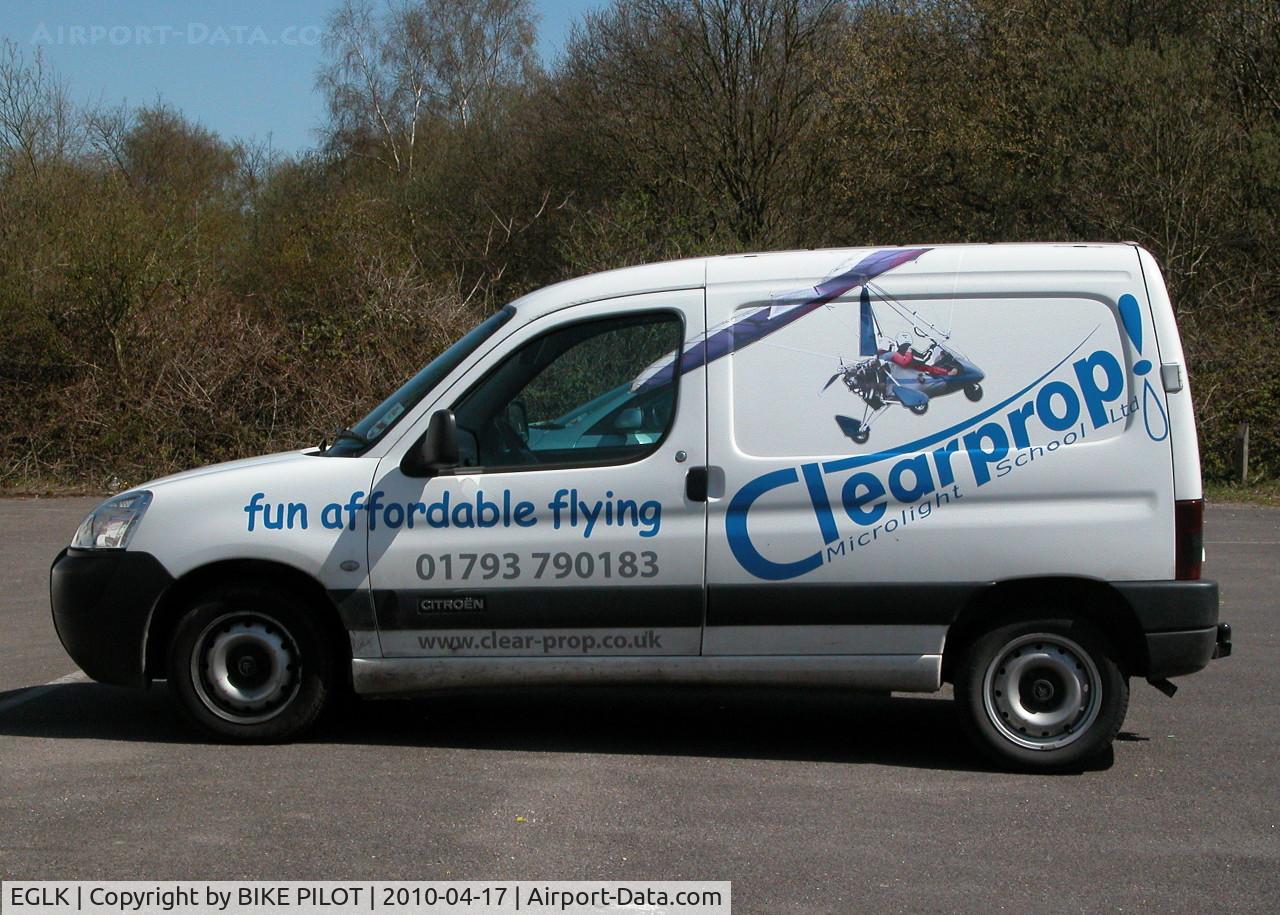 Blackbushe Airport, Camberley, England United Kingdom (EGLK) - VAN FOR THE NEW TRAINING SCHOOL