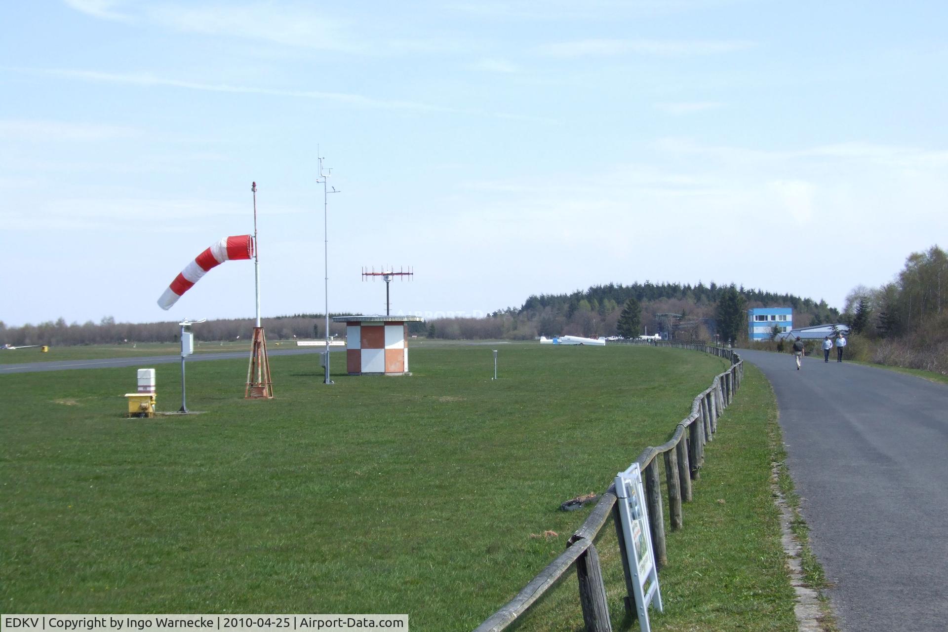 Dahlemer Binz Airport, Dahlem Germany (EDKV) - looking east from the western end of the public viewing area