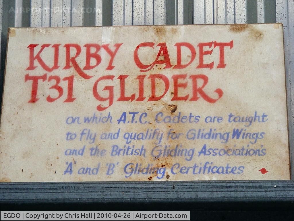 RNAS Predannack Airport, Mullion, England United Kingdom (EGDO) - in the 626 VGS hangar at Predannack Airfield