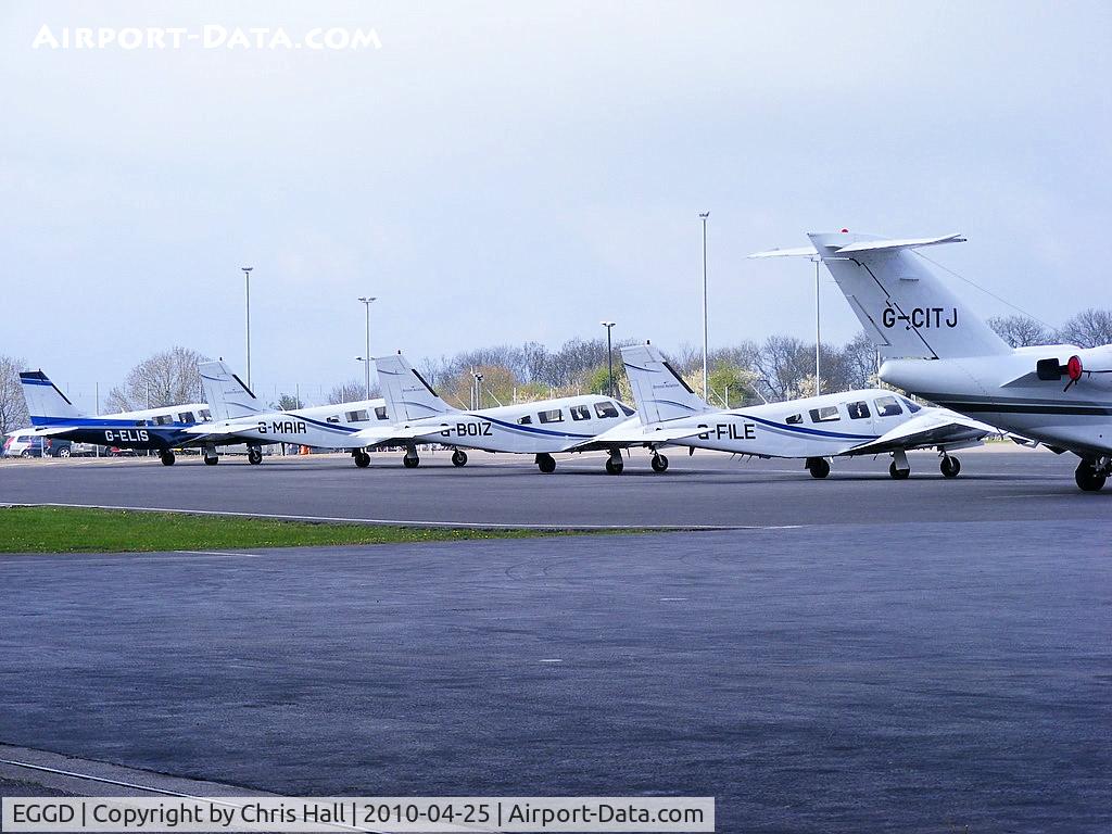 Bristol International Airport, Bristol, England United Kingdom (EGGD) - GA Apron at Bristol Airport
