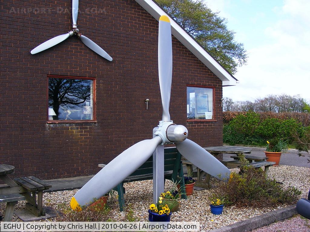 Eaglescott Airfield Airport, Great Torrington, England United Kingdom (EGHU) - outside of the club house at Eaglescott Airfield