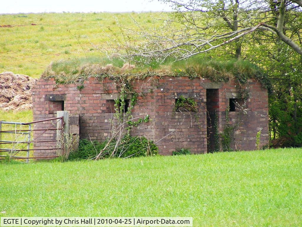Exeter International Airport, Exeter, England United Kingdom (EGTE) - WWII pillbox on the perimeter of Exeter Airport
