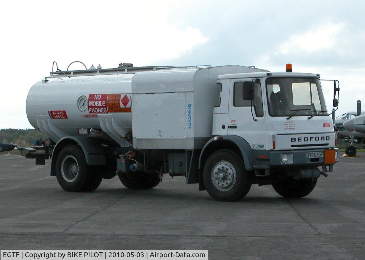 Fairoaks Airport, Chobham, England United Kingdom (EGTF) - AVGAS TANKER RETURNING TO THE TOWER