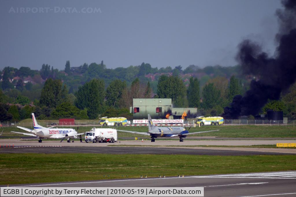 Birmingham International Airport, Birmingham, England United Kingdom (EGBB) - Fire drill at Birmingham