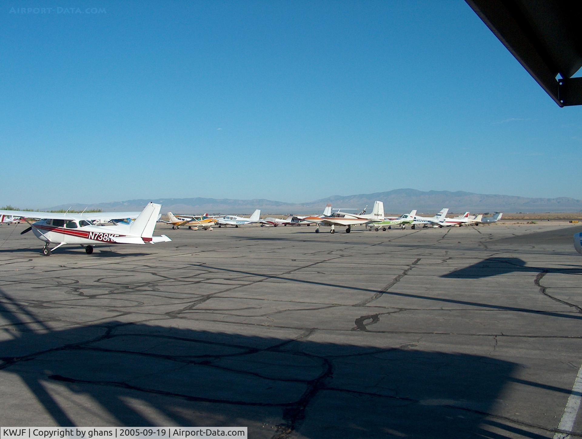 General Wm J Fox Airfield Airport (WJF) - Civil aircraft parked at platform