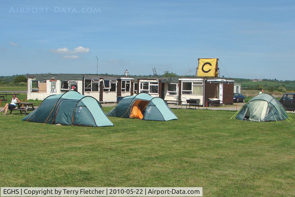 Henstridge Airfield Airport, Henstridge, England United Kingdom (EGHS) - The Control Building at Henstridge Airfield