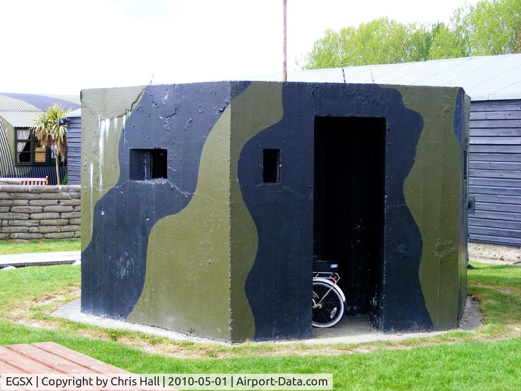 North Weald Airfield Airport, North Weald, England United Kingdom (EGSX) - former WWII pillbox on North Weald Airfield