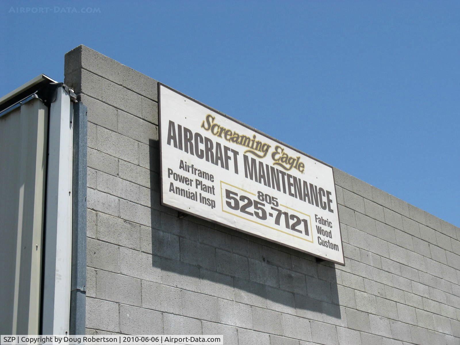 Santa Paula Airport (SZP) - Nostalgia-Former Bellanca-American Champion Dealer, No longer in business.