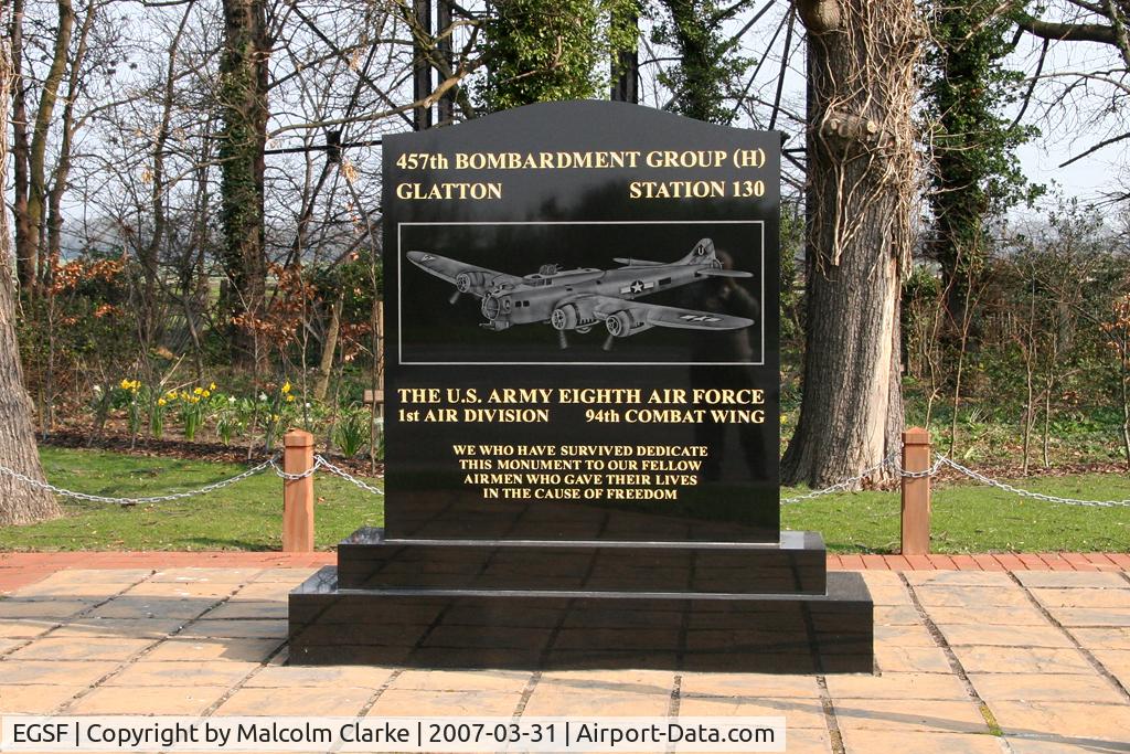 Peterborough Business Airport, Peterborough, England United Kingdom (EGSF) - RAF Glatton, constructed in 1943, was assigned to the United States Eighth Air Force as a heavy bomber airfield. Glatton was designated USAAF Station 130. Now Peterborough Business Airfield (Conington), Cambrigeshire, UK.