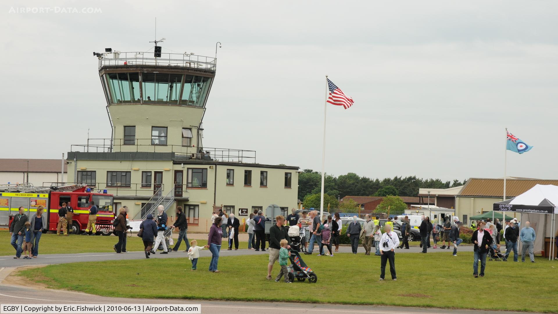 EGBY Airport - The Control Tower and environs during Bentwaters Park Airshow June 2010 