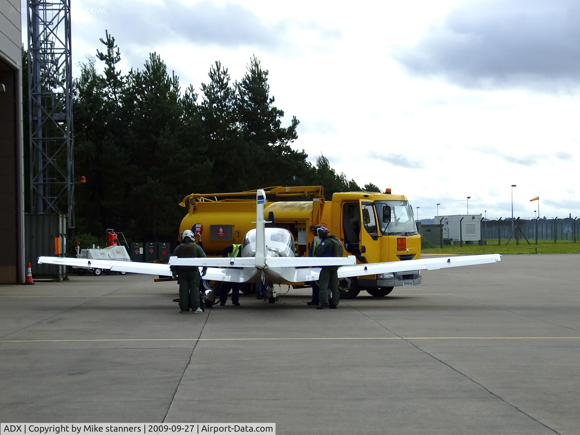 RAF Leuchars Airport, Leuchars, Scotland United Kingdom (ADX) - Tutor G-BYUR At the end of another busy day flying air cadets