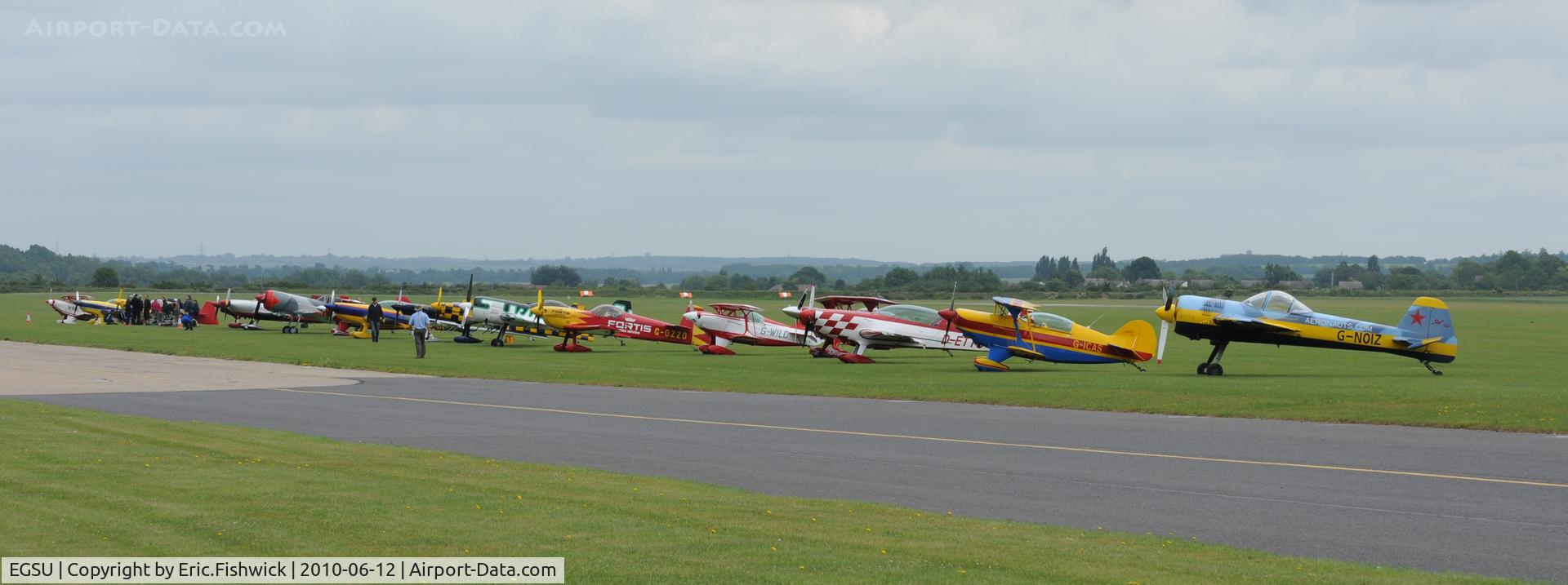 Duxford Airport, Cambridge, England United Kingdom (EGSU) - Contestants at The Duxford Trophy Aerobatic Contest, June 2010