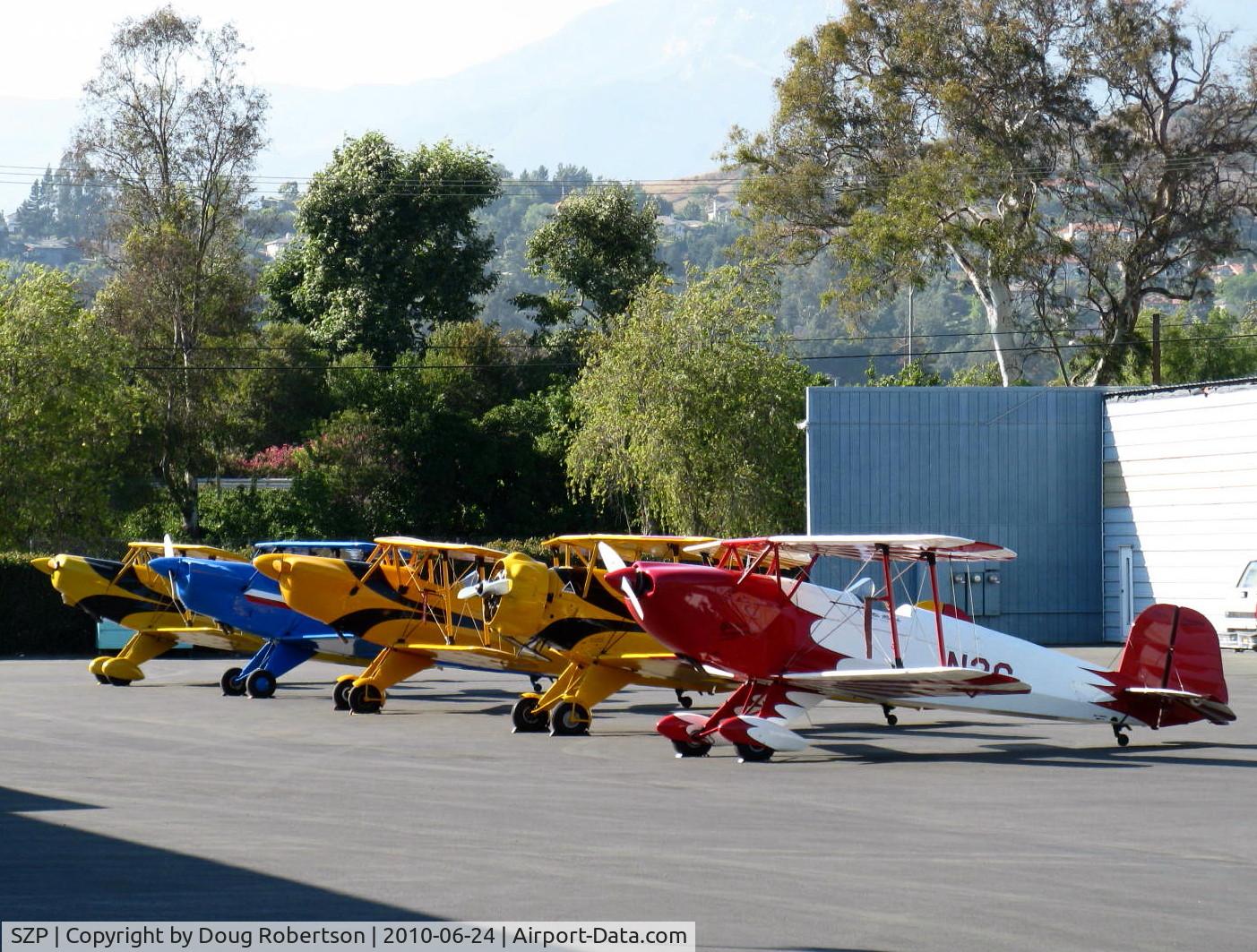 Santa Paula Airport (SZP) - Early Arrivals-National Bucker Fly-In