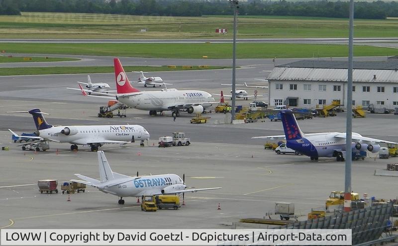 Vienna International Airport, Vienna Austria (LOWW) - Afternoon view on apron B.