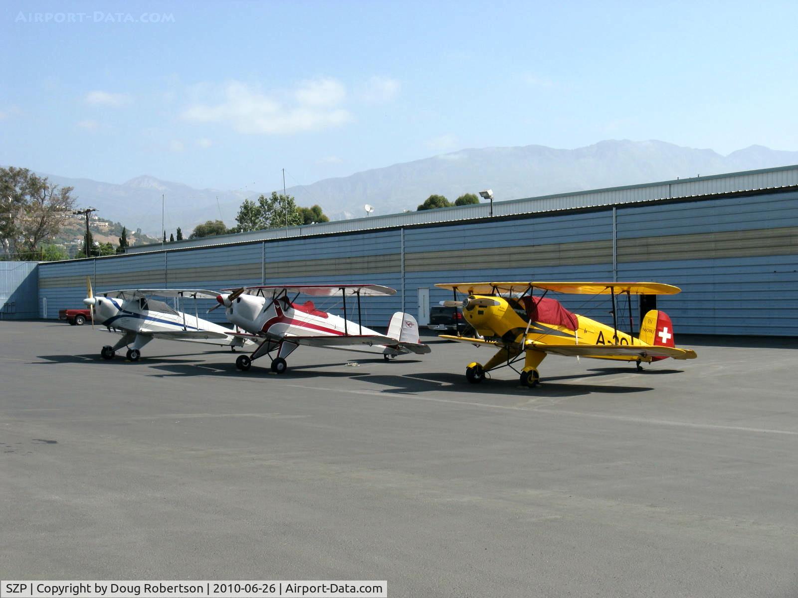 Santa Paula Airport (SZP) - National Bucker Fly-In, most were away flying during this photo 