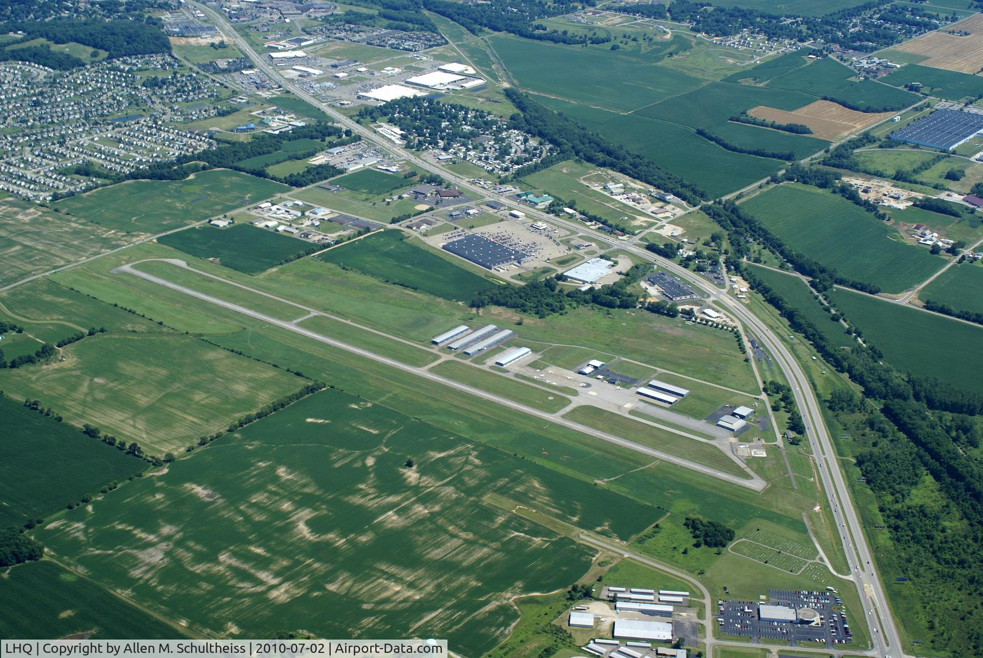Fairfield County Airport (LHQ) - Fairfield County Airport from the North