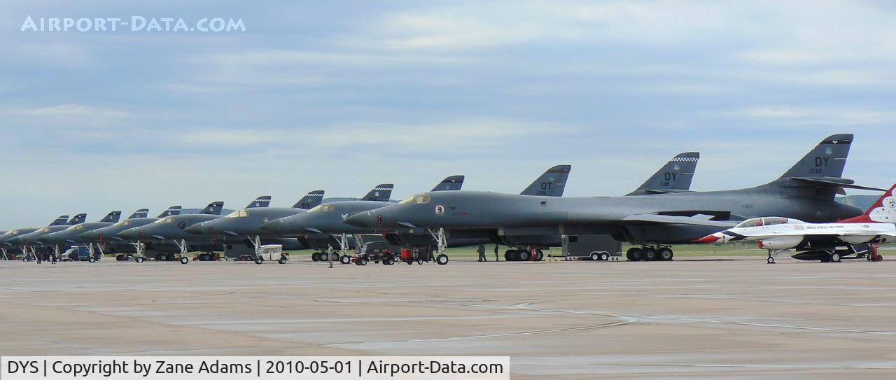 Dyess Afb Airport (DYS) - B-1B flight line at Dyess AFB