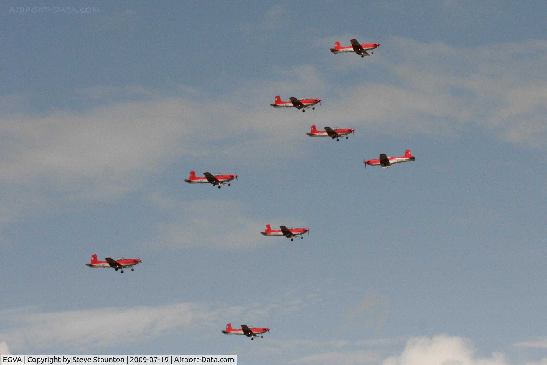 RAF Fairford Airport, Fairford, England United Kingdom (EGVA) - Taken at the Royal International Air Tattoo 2009 - PC-7 Team display