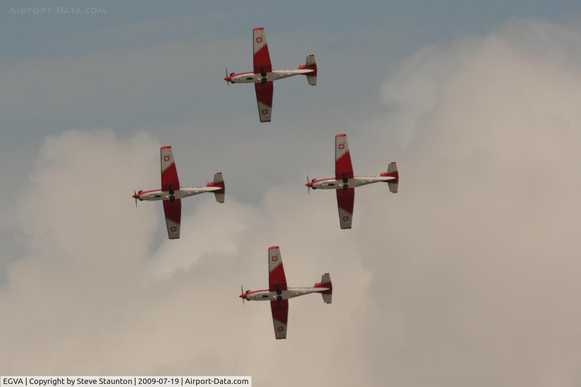 RAF Fairford Airport, Fairford, England United Kingdom (EGVA) - Taken at the Royal International Air Tattoo 2009 - PC-7 Team display