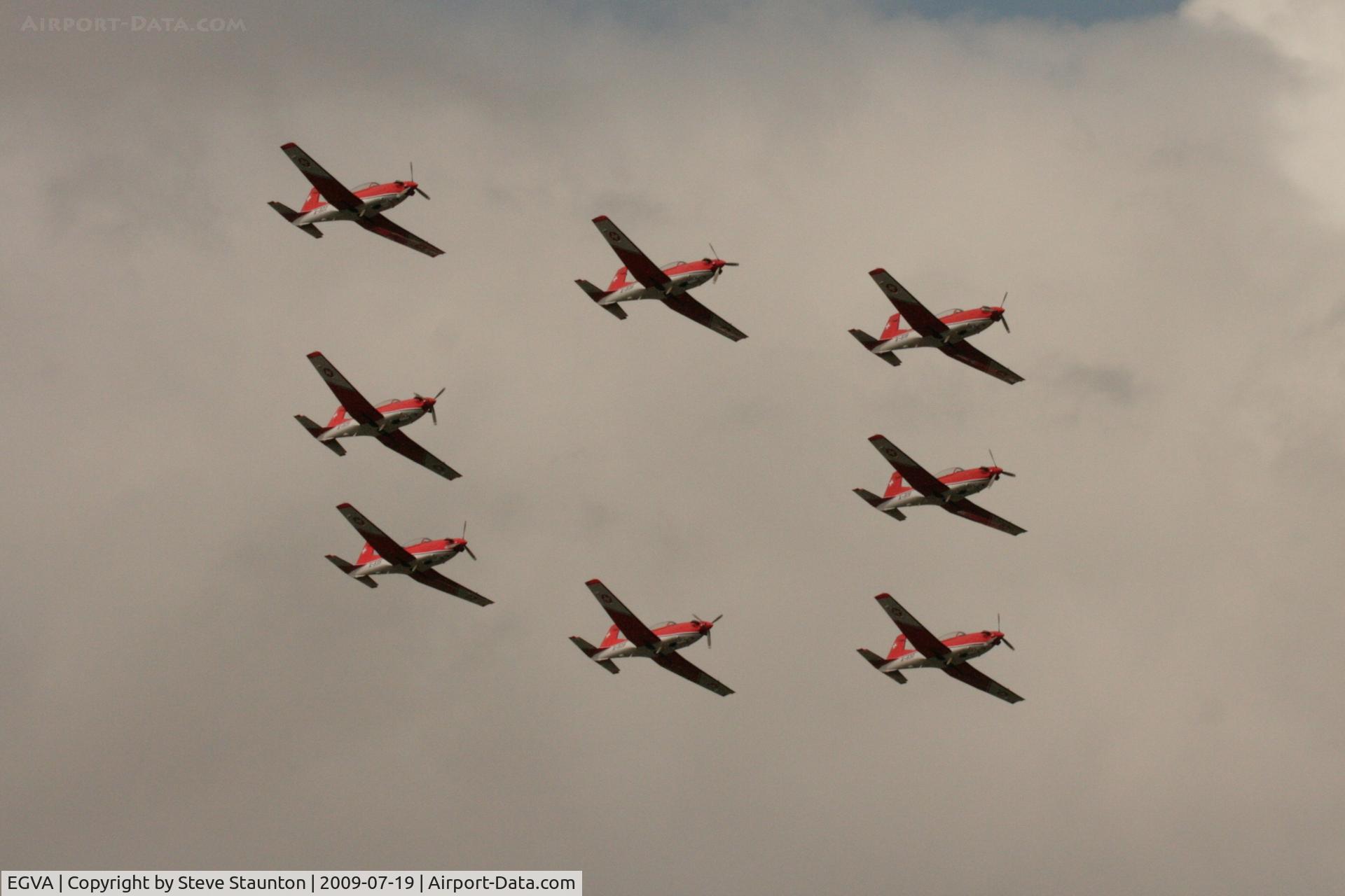 RAF Fairford Airport, Fairford, England United Kingdom (EGVA) - Taken at the Royal International Air Tattoo 2009 - PC-7 Team display