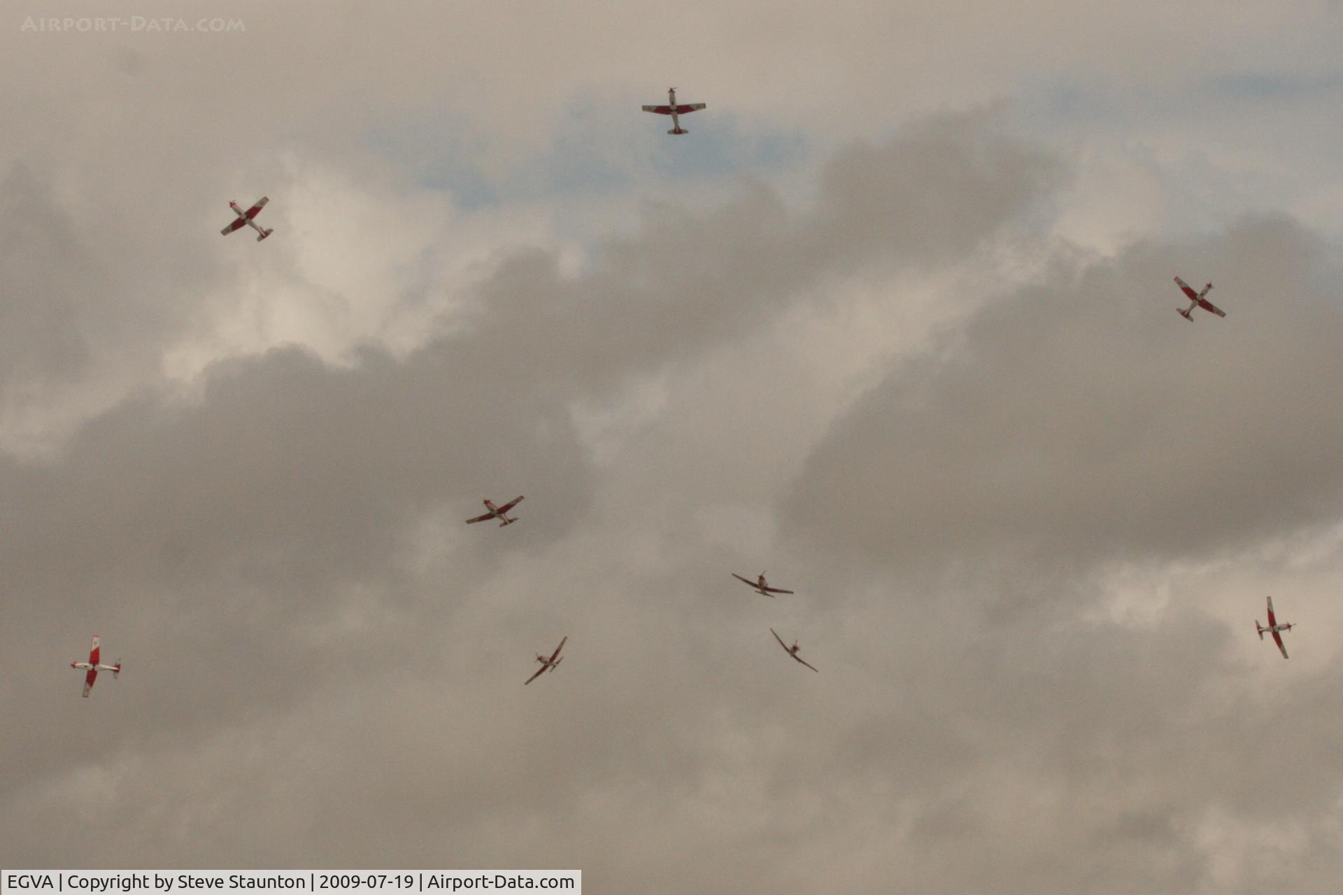 RAF Fairford Airport, Fairford, England United Kingdom (EGVA) - Taken at the Royal International Air Tattoo 2009 - PC-7 Team display