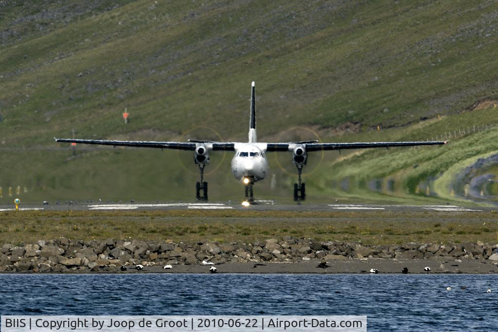 Ísafjörður Airport, Ísafjörður Iceland (BIIS) - A nice airfield: one runway ends in the fjord the other points directly at the mountain slope. Flying can still be an adventure.