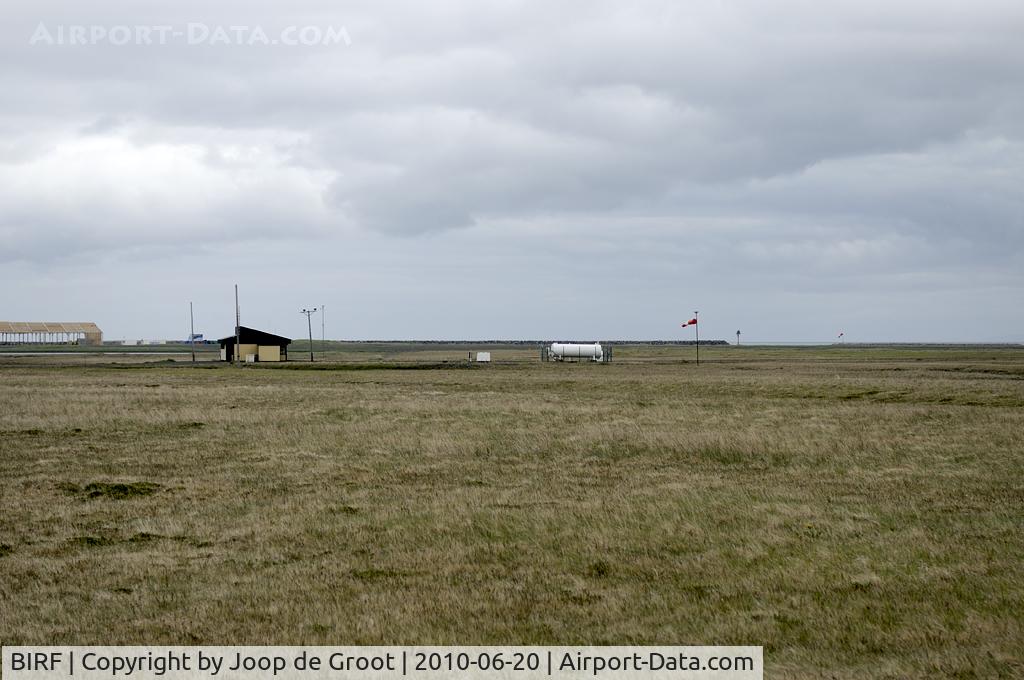 BIRF Airport - a kind of 'middle of nowhere': Rif airfield in northwest Iceland. One small station building and a gravel runway.
